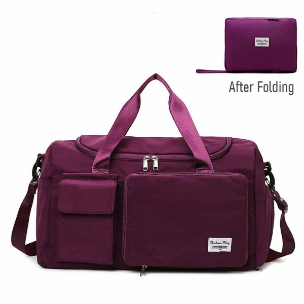 Fashionable Large Capacity Travel & Gym Bag Purple