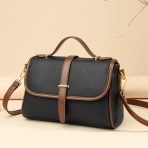 Genuine Soft Leather Handbag for Ladies(BLACK COLOR)