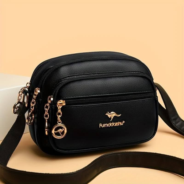 Multi-Layer Zipper New Niche Design Shoulder Bag Fashionable Cross body Bag